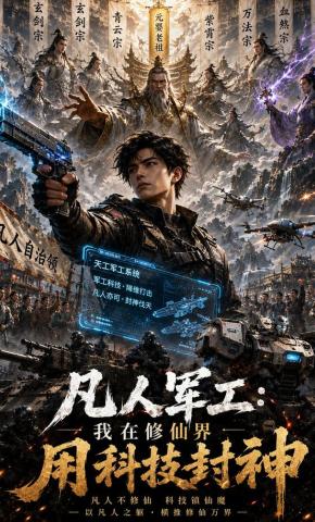 短剧《凡人军工：我在修仙界用科技封神》海报
