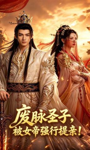 短剧《废脉圣子，被女帝强行提亲！》海报