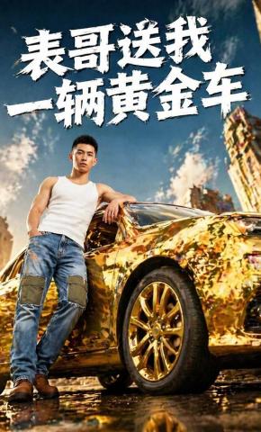 短剧《表哥送我一辆黄金车》海报