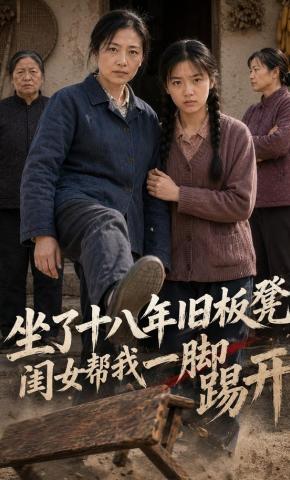 短剧《坐了十八年旧板凳，闺女帮我一脚踢开》海报