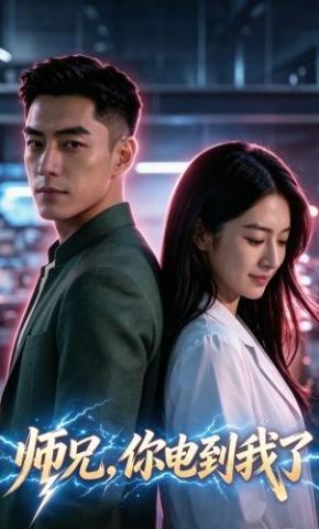 短剧《师兄，你电到我了》海报