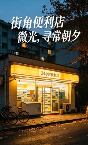 短剧《街角便利店微光，寻常朝夕》海报