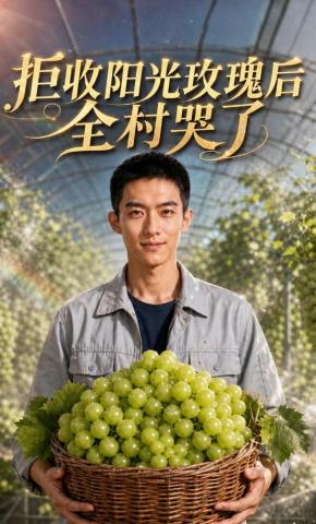短剧《拒收阳光玫瑰后，全村哭了》海报