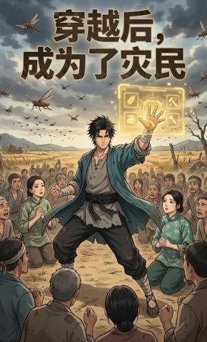 短剧《穿越后，成为了灾民》海报