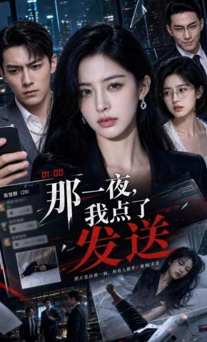 短剧《那一夜，我点了发送》海报