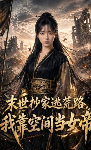短剧《末世抄家逃荒路，我靠空间当女帝》海报