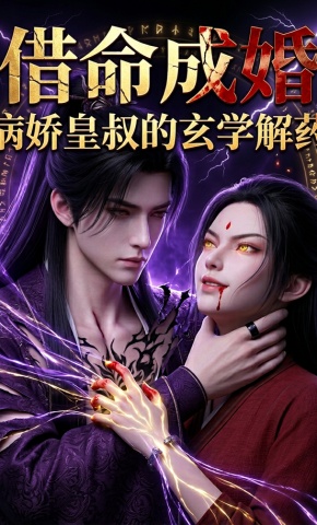 短剧《借命成婚：病娇皇叔的玄学解药》海报