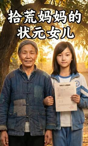 短剧《拾荒妈妈的状元女儿》海报