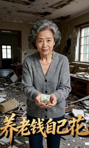 短剧《养老钱自己花》海报