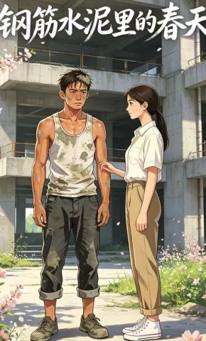 短剧《钢筋水泥里的春天》海报