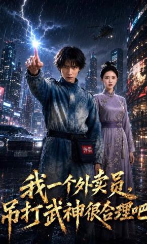 短剧《我一个外卖员，吊打武神很合理吧》海报