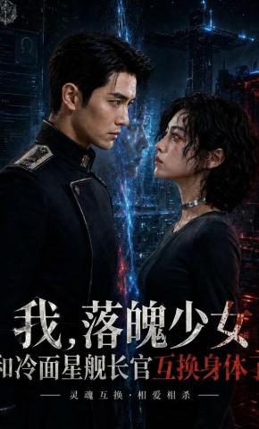 短剧《我，落魄少女，和冷面星舰长官互换身体了》海报