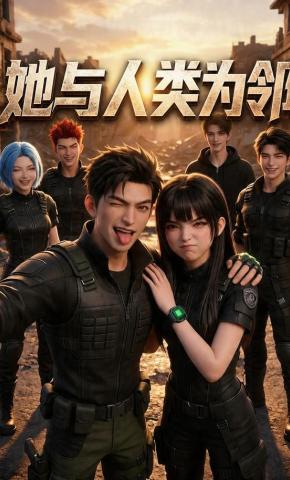 短剧《她与人类为邻》海报