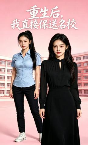 短剧《重生后，我直接保送名校》海报