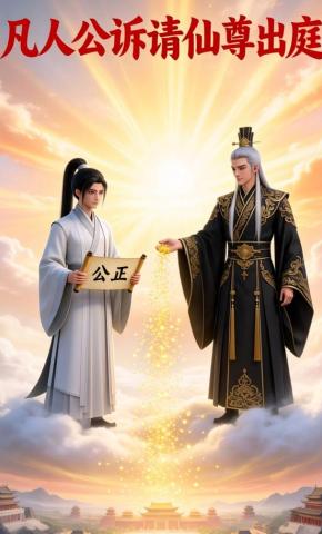 短剧《凡人公诉请仙尊出庭》海报