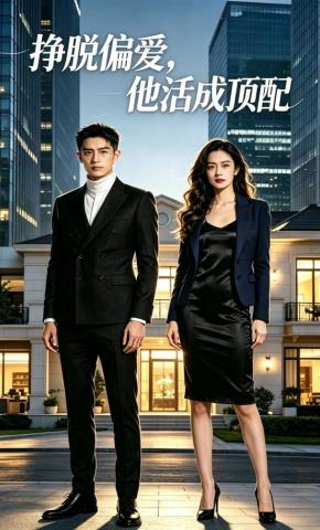 短剧《挣脱偏爱，他活成顶配》海报