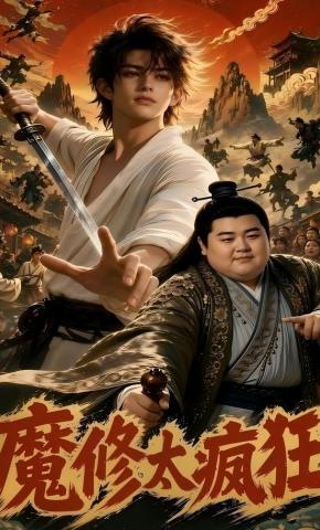 短剧《魔修太疯狂》海报