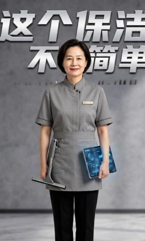 短剧《这个保洁不简单》海报