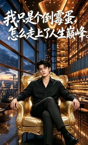 短剧《我只是个倒霉蛋，怎么走上了人生巅峰》海报