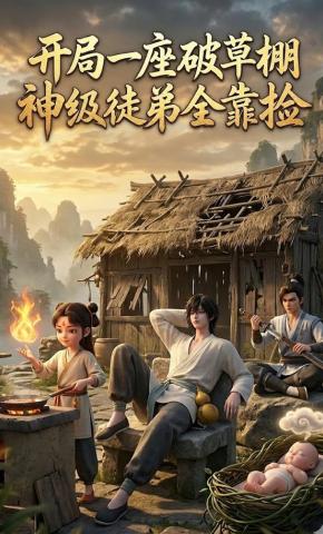短剧《开局一座破草棚，神级徒弟全靠捡》海报