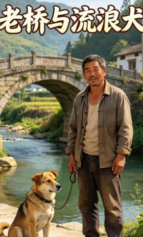 短剧《老桥与流浪犬》海报