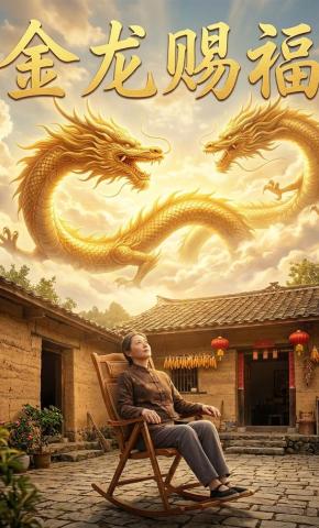 短剧《金龙赐福》海报