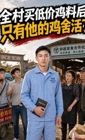 短剧《全村买低价鸡料后，只有他的鸡舍活了》海报