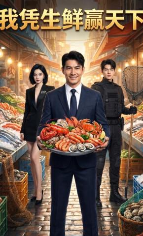 短剧《我凭生鲜赢天下》海报