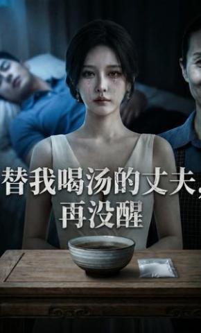 短剧《替我喝汤的丈夫，再没醒》海报
