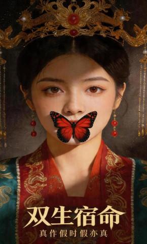 短剧《双生宿命：真作假时假亦真》海报