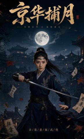 短剧《京华捕月》海报