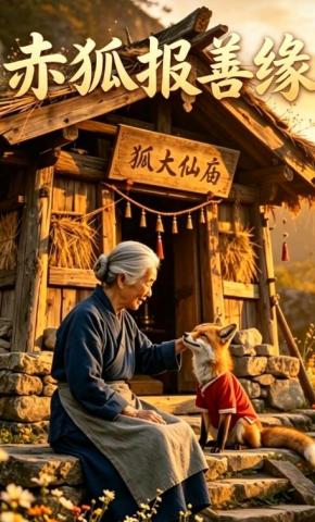 短剧《赤狐报善缘》海报