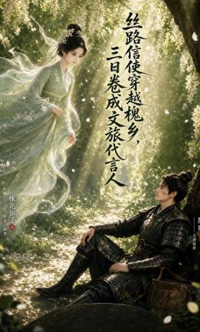 短剧《丝路信使穿越槐乡，三日卷成文旅代言人》海报
