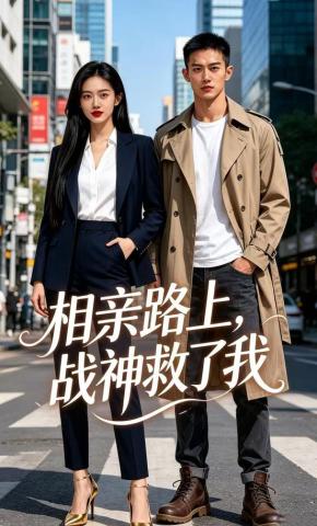 短剧《相亲路上，战神救了我》海报