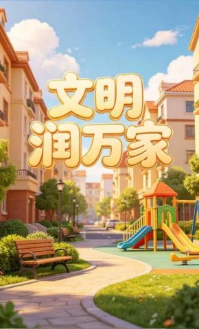 短剧《文明润万家》海报