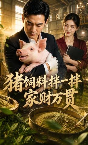 短剧《猪饲料拌一拌，家财万贯》海报