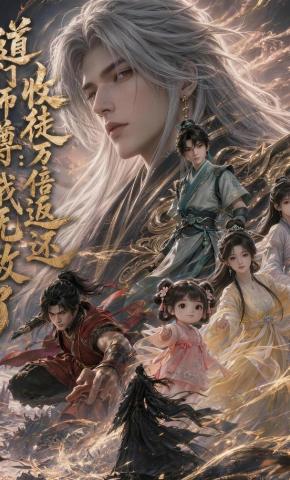 短剧《道门师尊：收徒万倍返还，我无敌了》海报