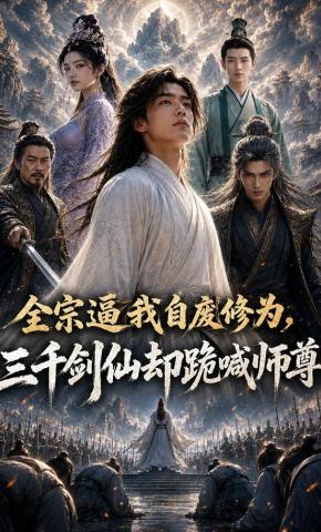 短剧《全宗逼我自废修为，三千剑仙却跪喊师尊！》海报