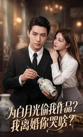 短剧《为白月光偷我作品？我离婚你哭啥？》海报