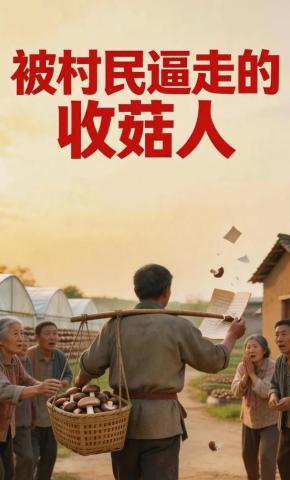 短剧《被村民逼走的收菇人》海报