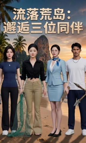 短剧《流落荒岛：邂逅三位同伴》海报