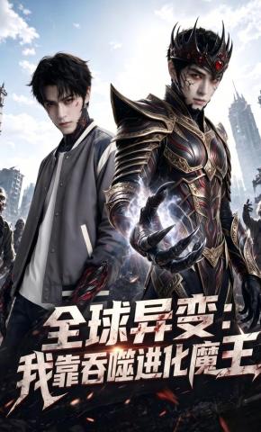 短剧《全球异变：我靠吞噬进化魔王》海报