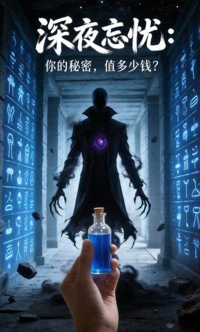 短剧《深夜忘忧：你的秘密，值多少钱？》海报