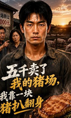 短剧《五千卖了我的猪场，我靠一块猪扒翻身！》海报
