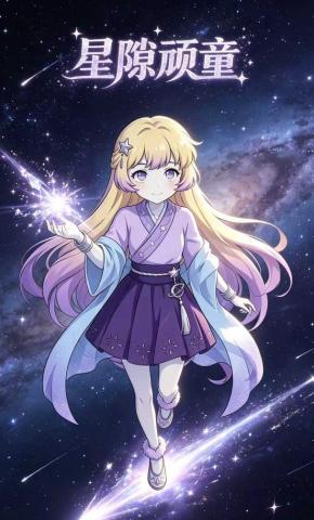 短剧《星隙顽童》海报