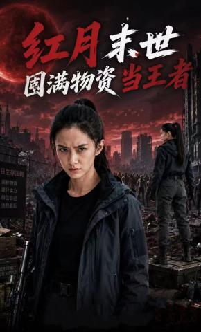 短剧《红月末世囤满物资当王者》海报