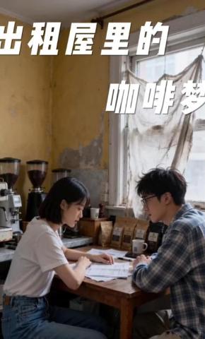 短剧《出租屋里的咖啡梦》海报