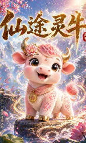 短剧《仙途灵牛》海报