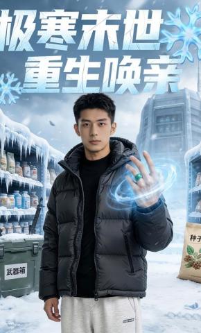 短剧《极寒末世：重生唤亲》海报