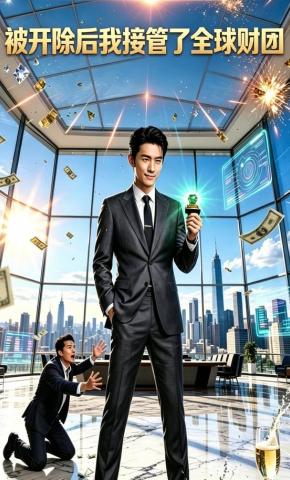 短剧《被开除后我接管了全球财团》海报